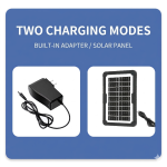 Electric Fan Solar Charging Table Fan Rechargeable Mobile Phone Outdoor - Image 2